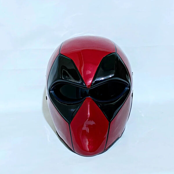 Custom DeadPool Motorcycle Helmet Red Maroon Style