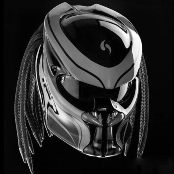 Predator Motorcycle Helmet Grey Classic