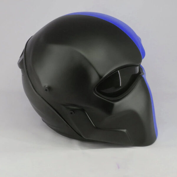 Custom Helmet Predator DeathStroke Color Blocked Blue And Black - Image 3