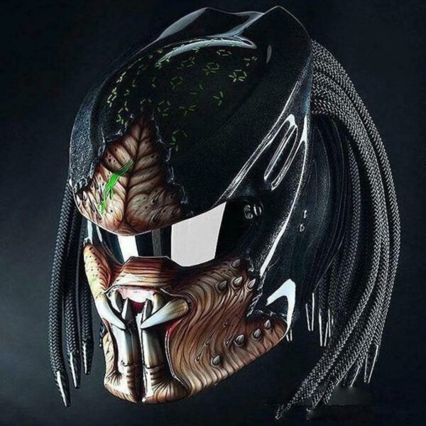 Custom Helmet Predator Motorcycle Fangs 3D Monster War