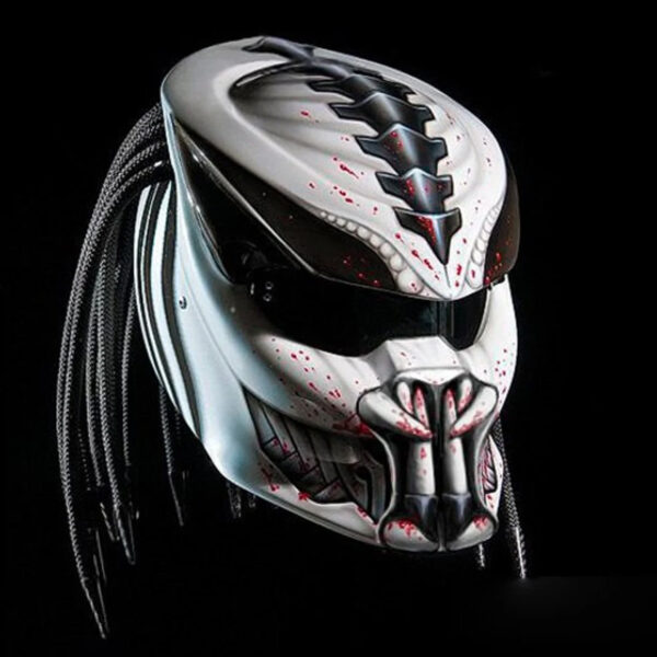 Custom Helmet Predator Motorcycle Fangs Blood