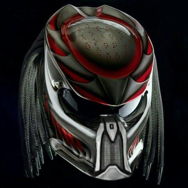 Custom Helmet Predator Motorcycle Fire Style