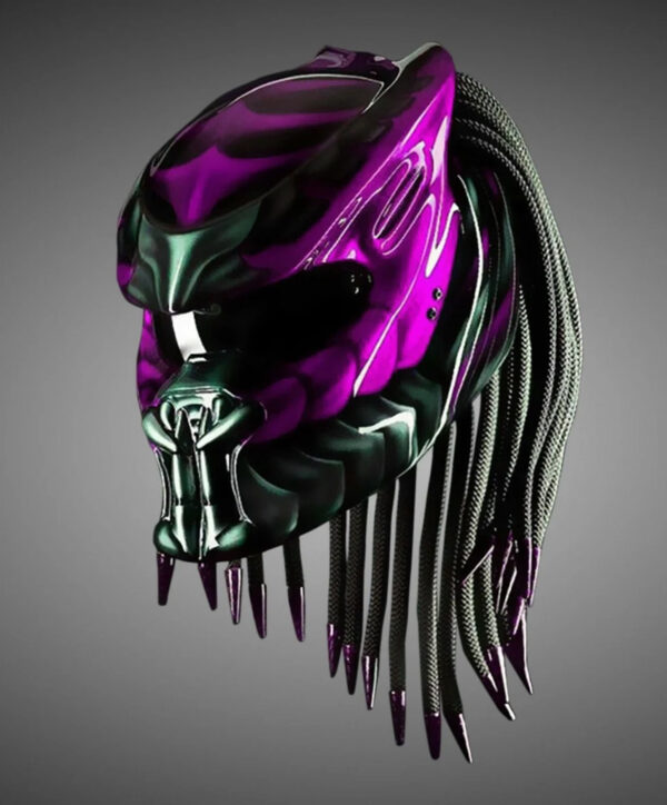 Custom Helmet Predator Motorcycle Pink Water Handmade