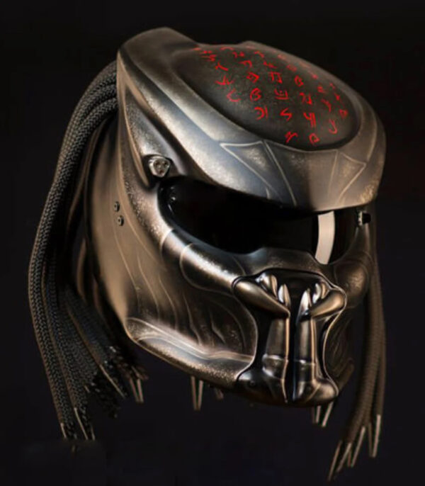 Predator Motorcycle Helmet Street Fighter Red