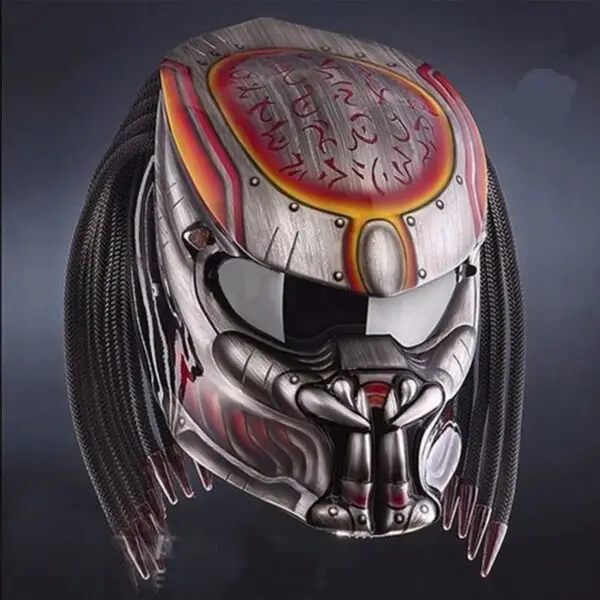 Predator Motorcycle Helmet Street Fighter War