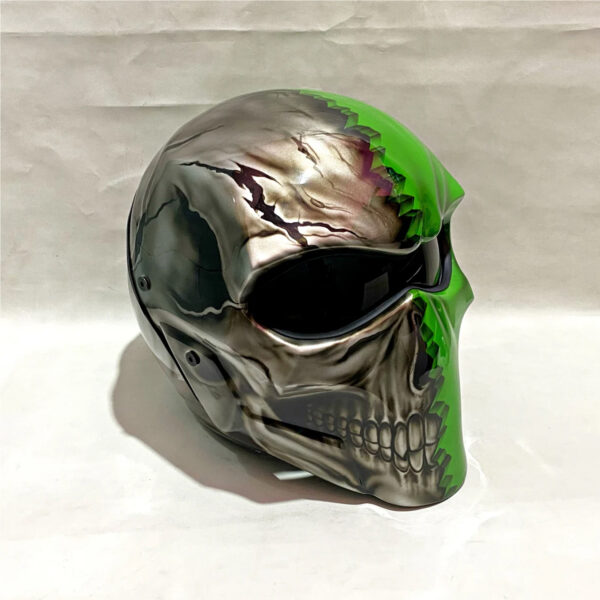 Predator Green Death Stroke Crack Skull 3D Brush - Image 3