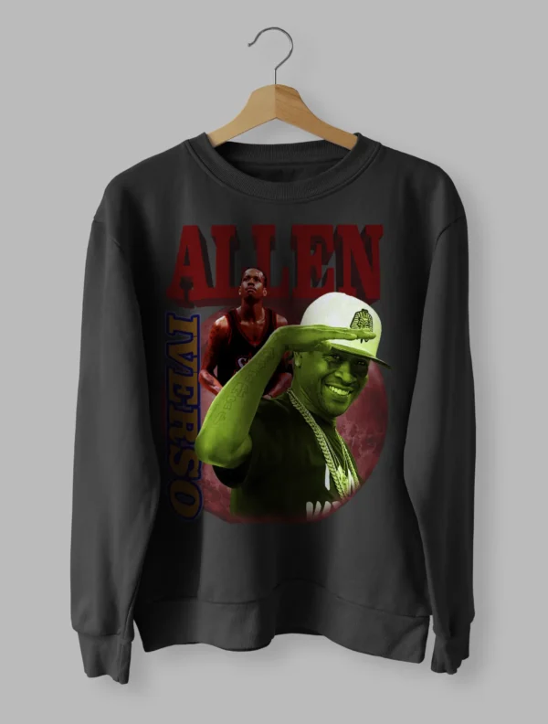 Allen Iverso Tee Retro Luxury Sweatshirt Unisex Size