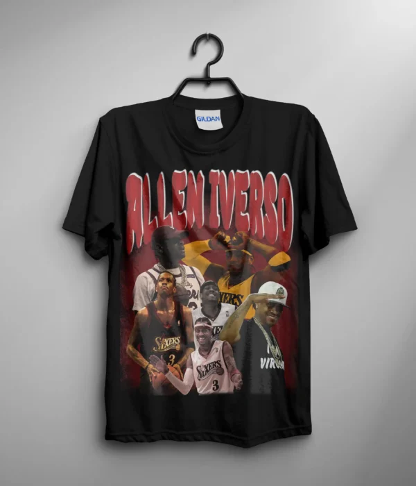 Allen Iverso Tee Retro T Shirt Unisex Size