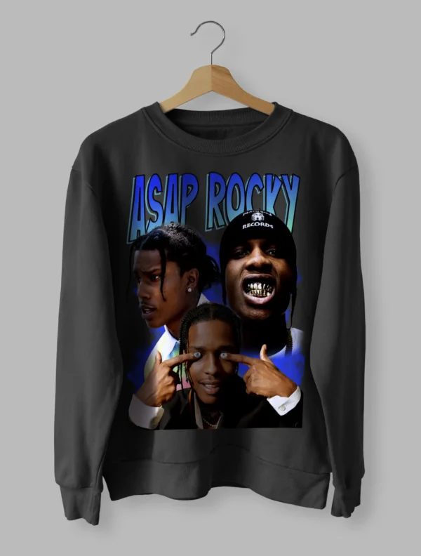 Asap Rocky Tee Retro Luxury Sweatshirt Unisex Size