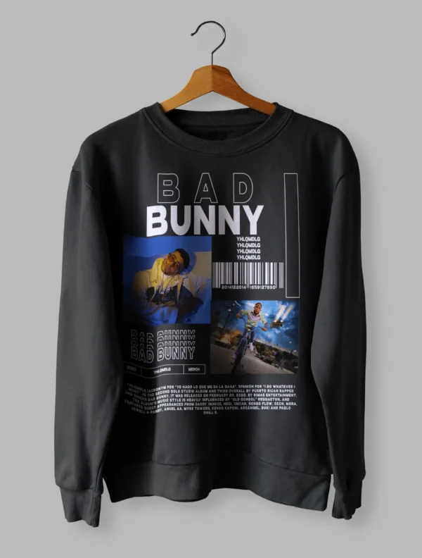 Bad Bunny Yhlqmdlg  Sweatshirt Unisex Size