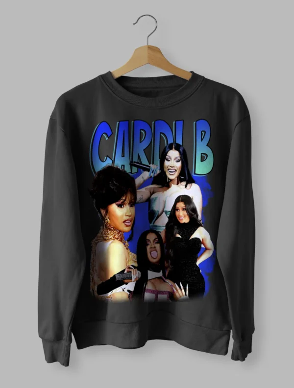 Cardi B  Tee Retro Sweatshirt Unisex Size