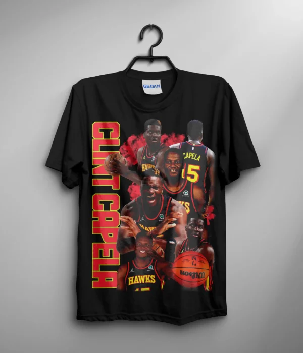 Clint Capela Tee Retro T Shirt Unisex Size