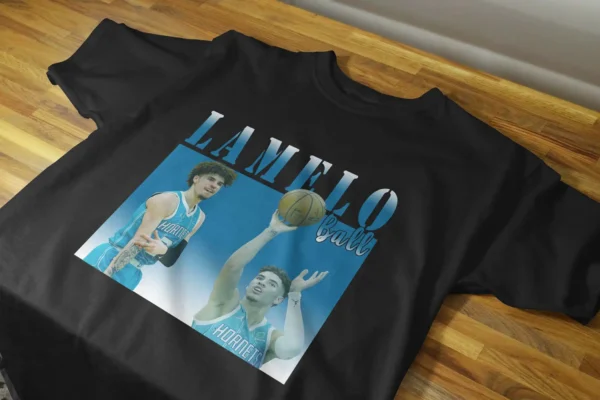 Lamelo Ball Tee Luxury Retro T Shirt Unisex Size