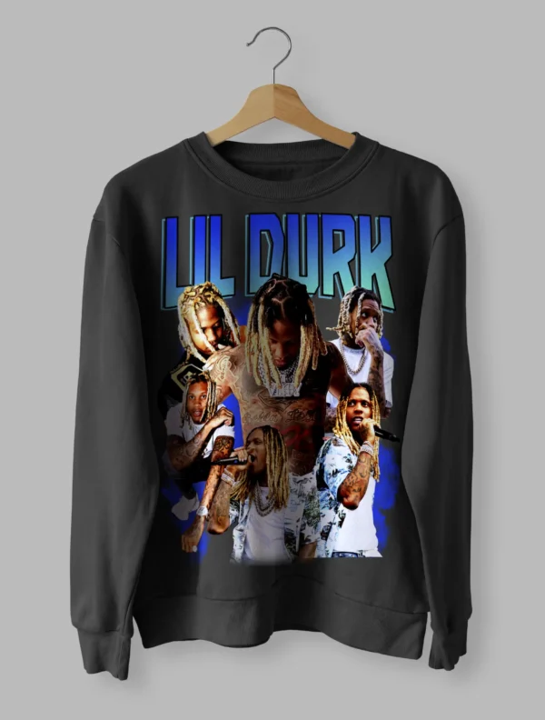 Lil Durk Tee Retro Luxury Sweatshirt Unisex Size