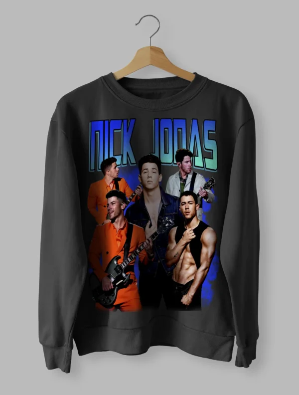 Nick Jonas Inspired Sweatshirt Unisex Size