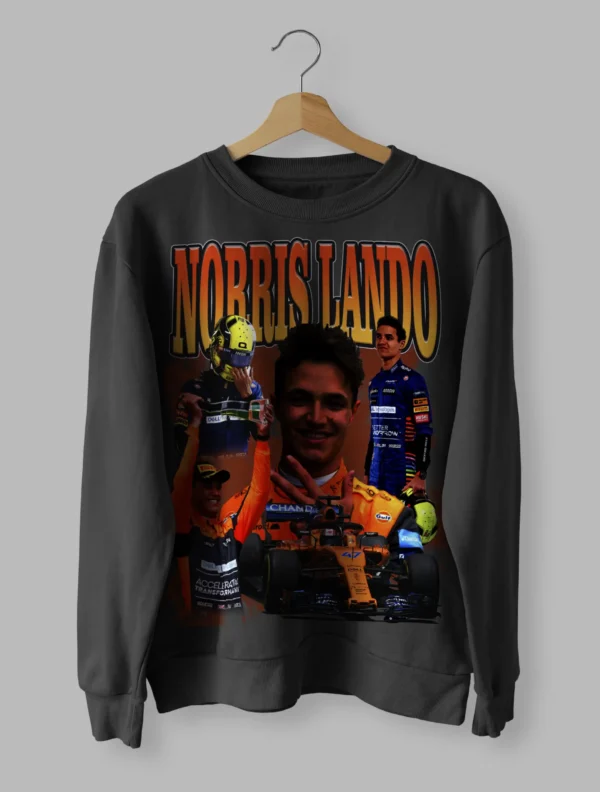 Norris Lando Driver Racing Championship Formula Racing Tee Retro Sweatshirt Unisex Size