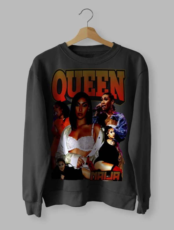 Queen Naija Tee Retro Sweatshirt Unisex Size