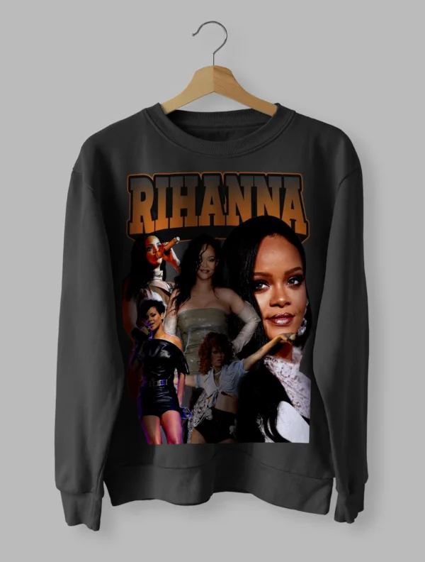 Rihanna Tee Retro Sweatshirt Unisex Size