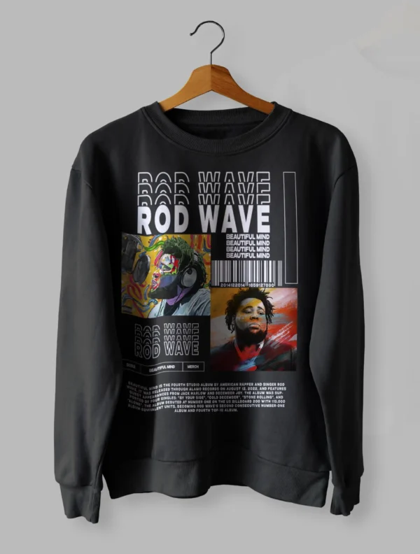 Rod Wave Beutiful Mind  Sweatshirt Unisex Size