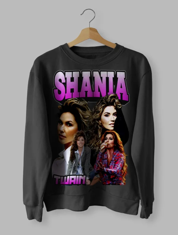 Shania Twain Tee Retro Sweatshirt Unisex Size