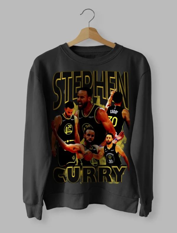 Stephen Curry Print Retro Sweatshirt Unisex Size