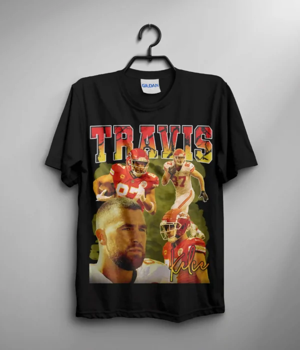 Travis Kelce Luxury Retro T Shirt Unisex Size